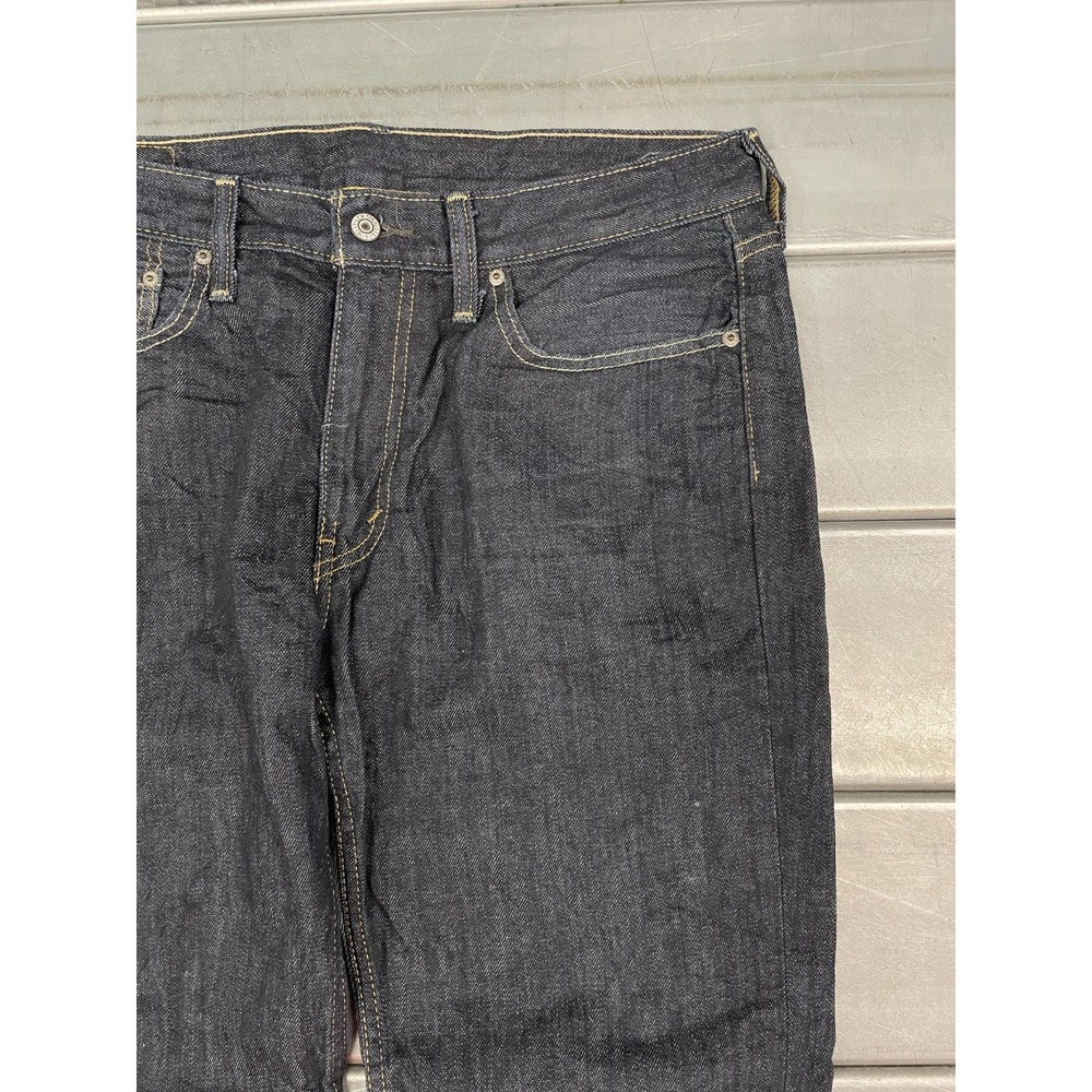 Levis 514 Straight Leg Jeans Mens 33x30 Blue Dark Wash Denim 100% Cotton - Picture 4 of 16